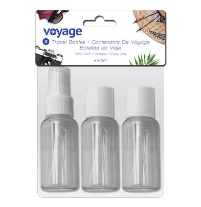 TRAVEL BOTTLES - 3PCS