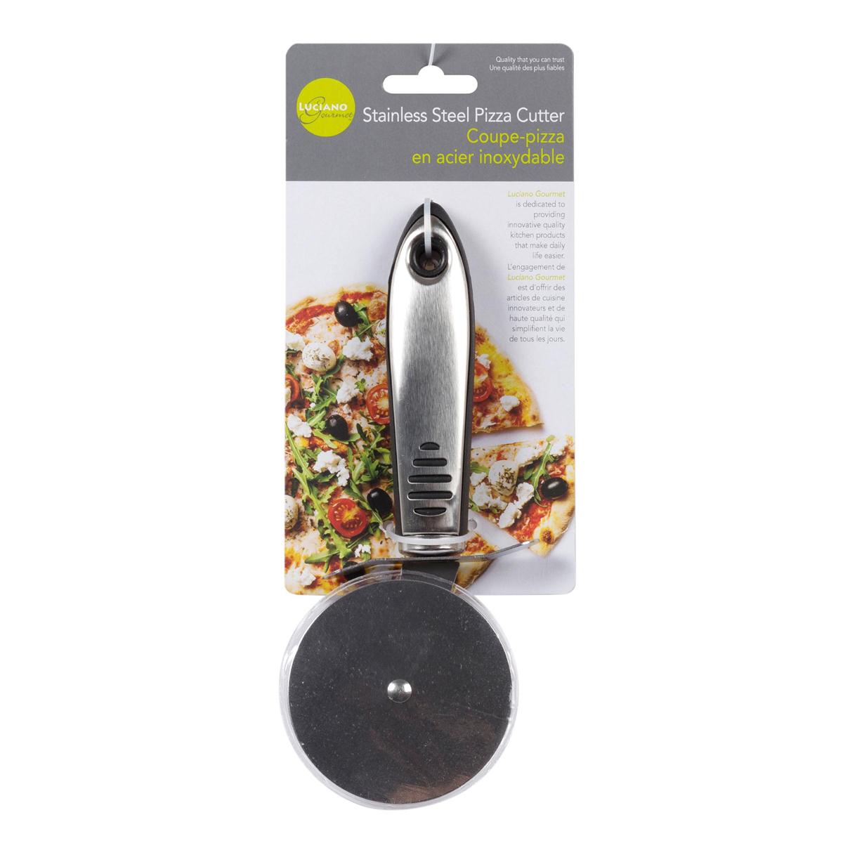L.Gourmet S.S. Pizza Cutter w/Soft- Grip Handle, t.o.c.(=80705-HC)(CP)