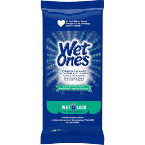 Wet Ones Vitamin & Aloe HandFace 20ct