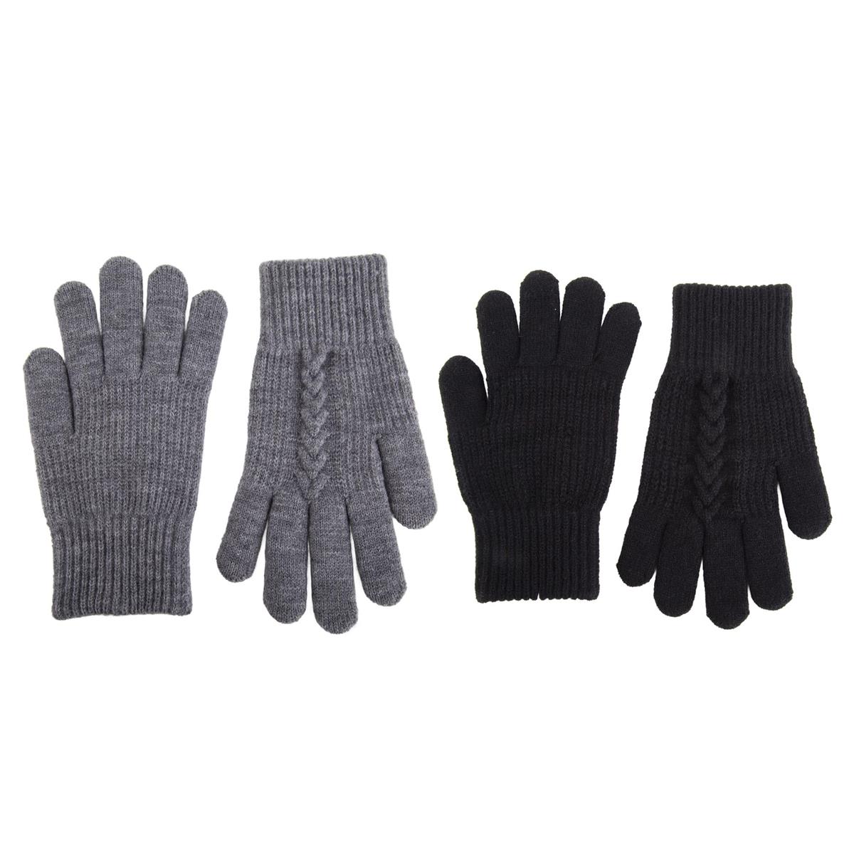 Nordic T. Knit Glove w Twist DetailLadies, 2 asst, hc