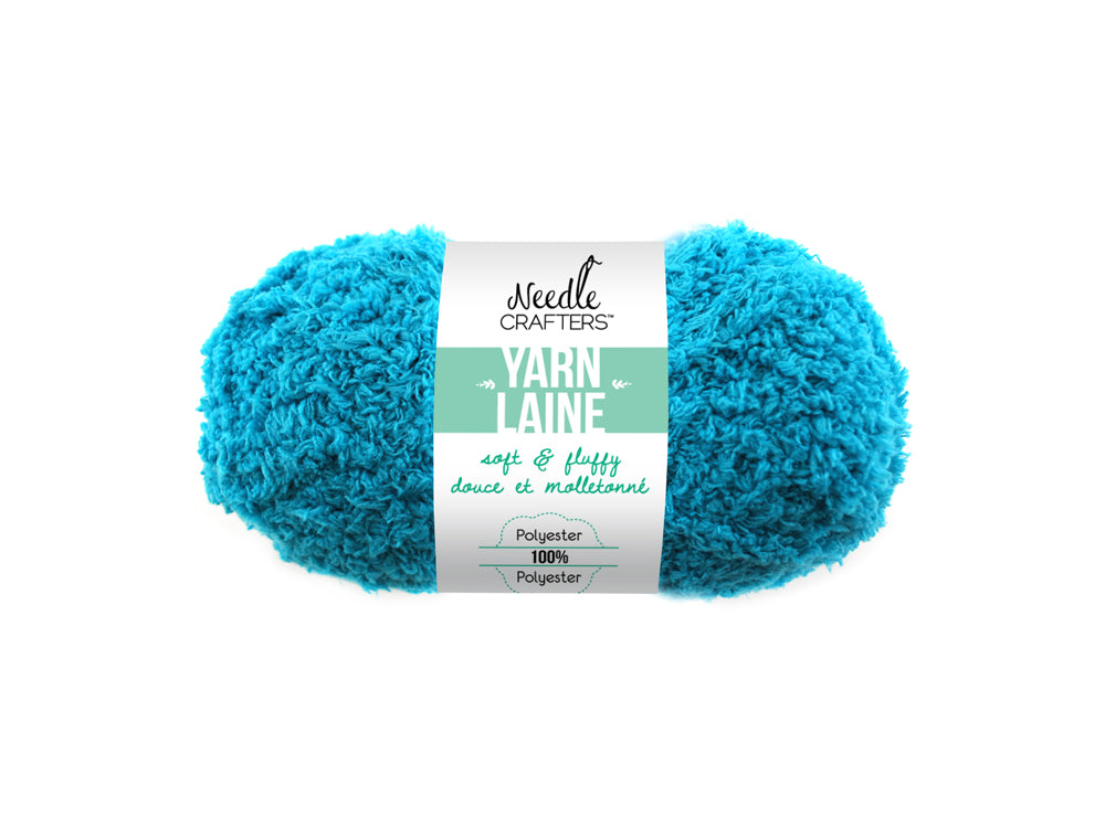 Needlecrafters: 50g Soft'n'Fluffy Yarn O) Aqua Blue
