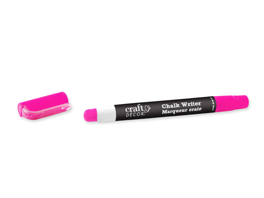 Craft Decor: Chalk Writer Blister-Carded H) Hot Pink