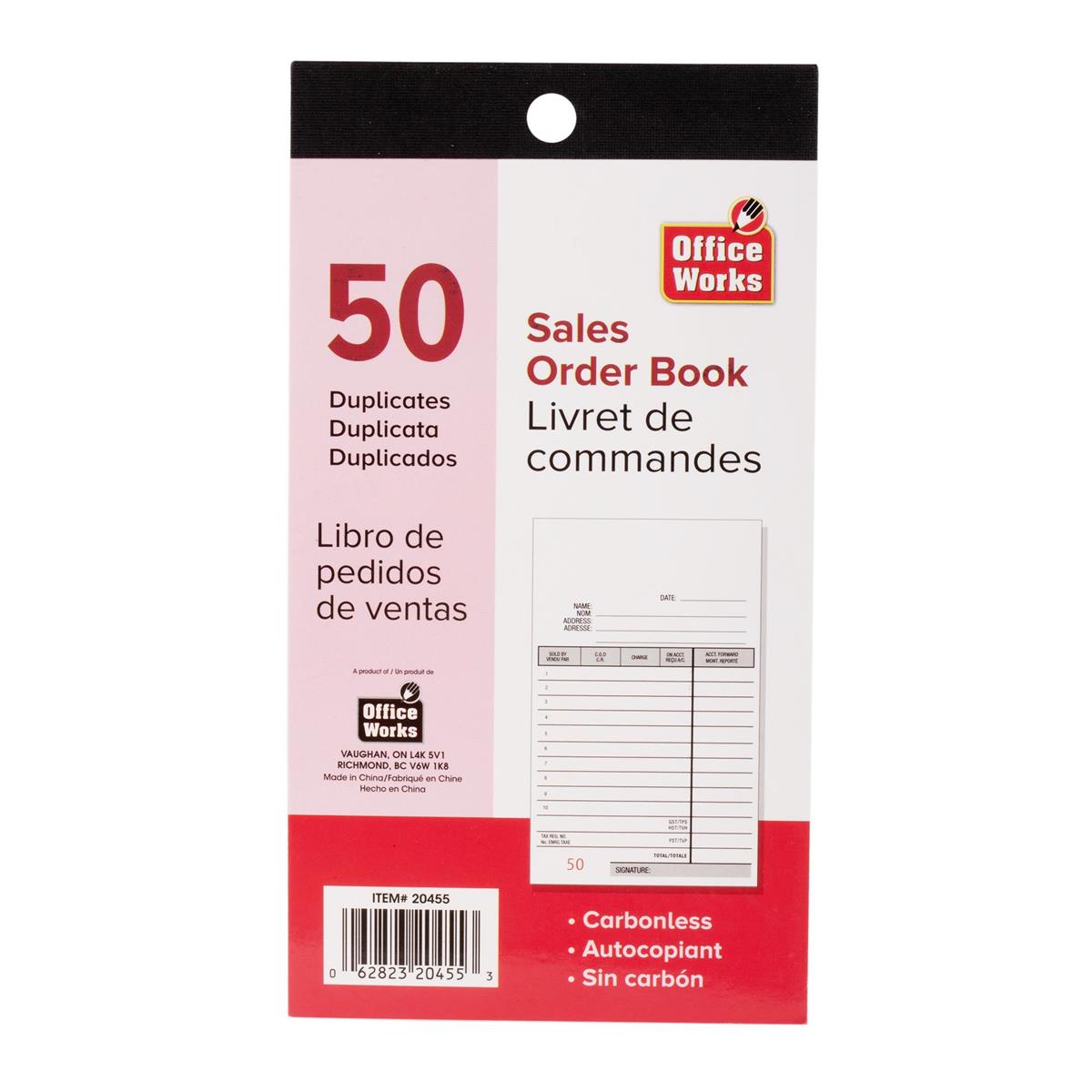 O.WKs. 50-ct Duplicate Sales Book (FY99884)
