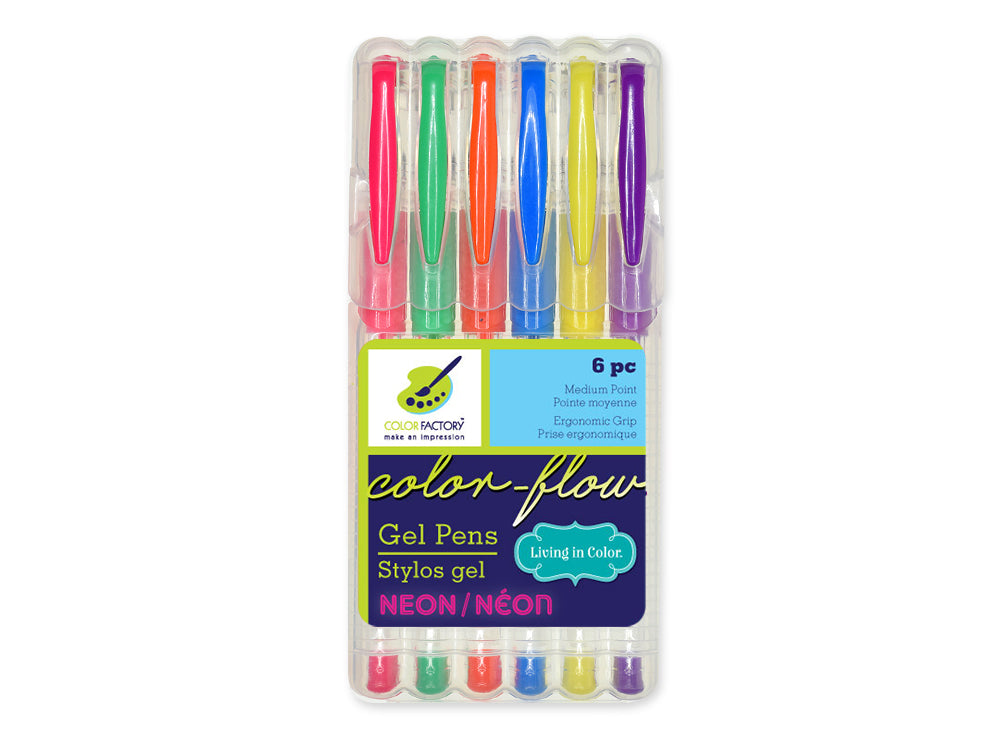 Color Factory Tool: Color-Flow Gel Pen 'Living In Color' Premium C) Neons