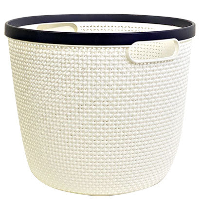 OVAL PP BASKET-GREY -S 24.5*17*12.5