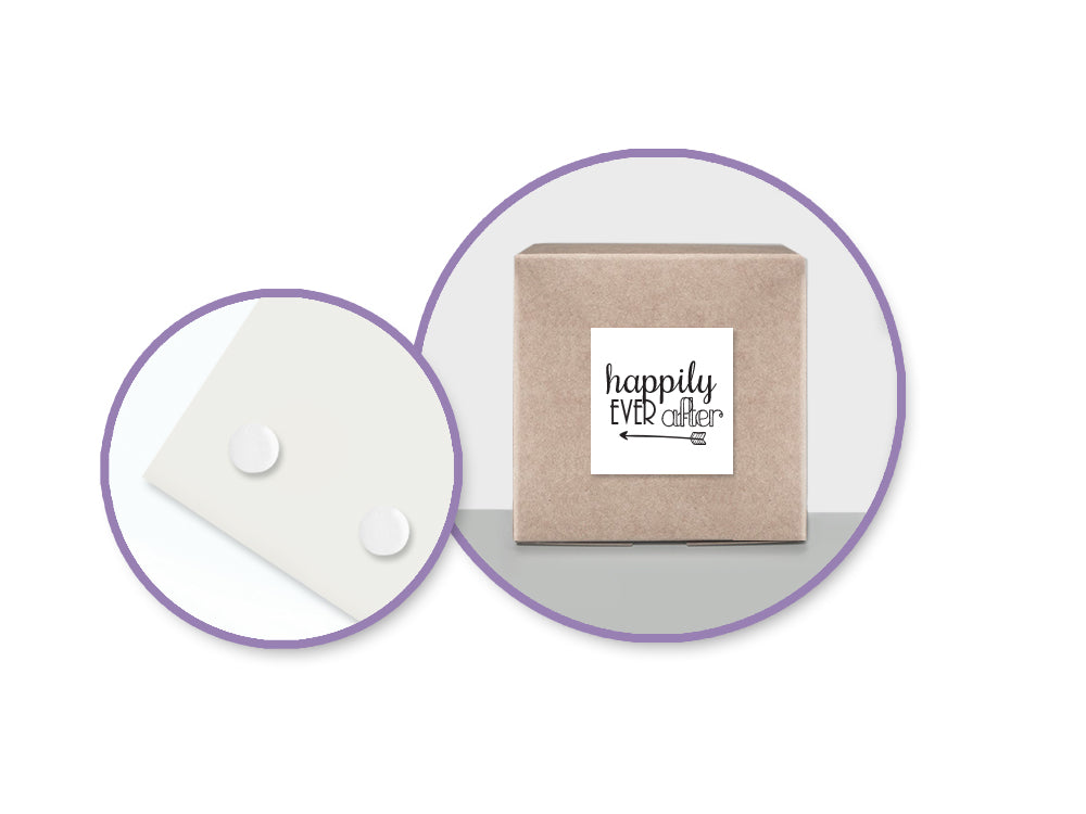 Clear Glue Pads: 1/4" Round 121pc High-Tack Flat Acid free