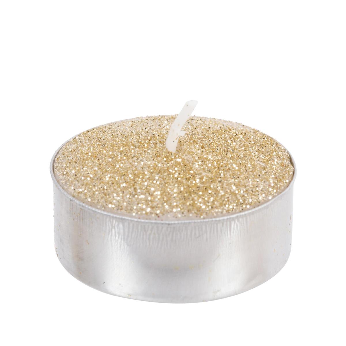 Enlighten 9pk Shimmer Gold Tealight Candles, pvc box