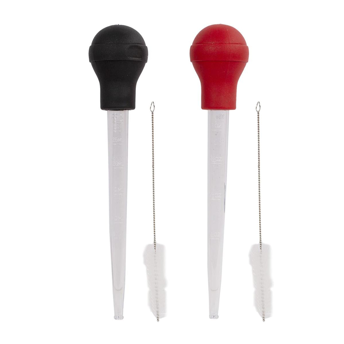 L.Gourmet Turkey Baster w/Brush, 2 colours, header card (CP)