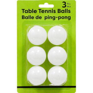 Table Tennis/Ping Pong Ball 6Pk