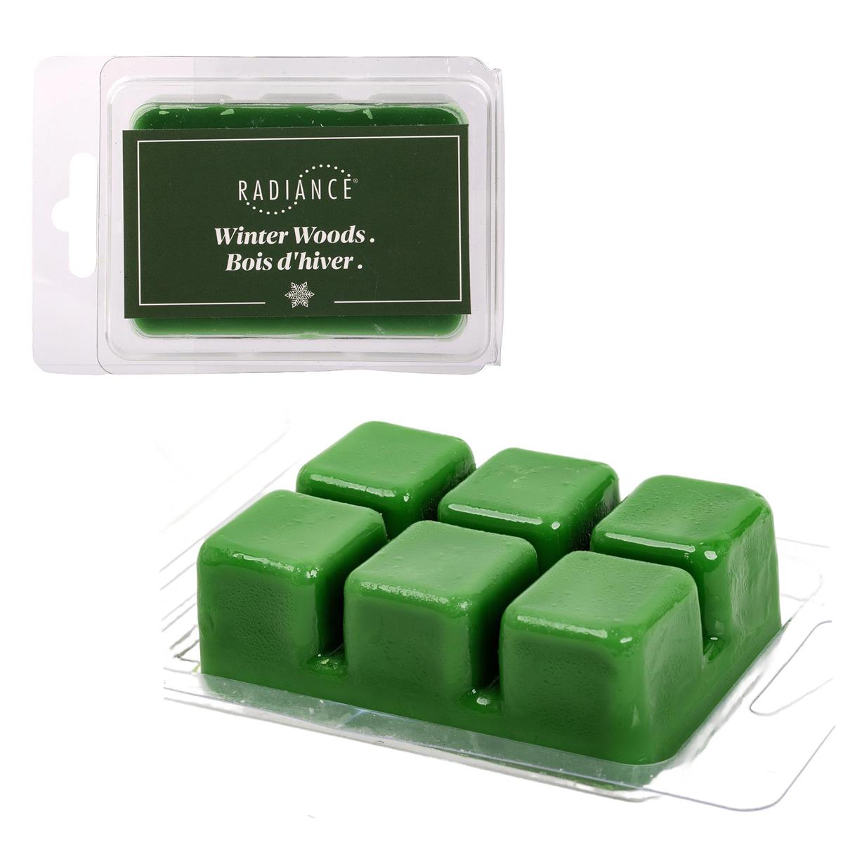 Radiance 6pc Scented Wax Melts, Winter Woods, 8/PVC Tray