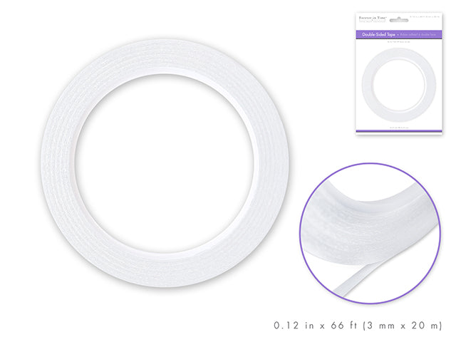 Paper Craft Tape: 3mm Double-Side Adhesive x20m Acidfree