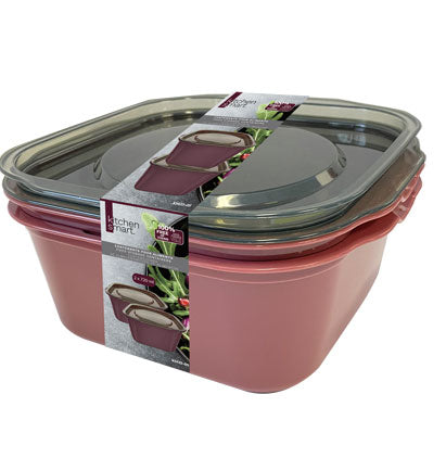 SURESEAL FOOD CONTAINERS - 2PK SQUARE, 720ML 13.5*