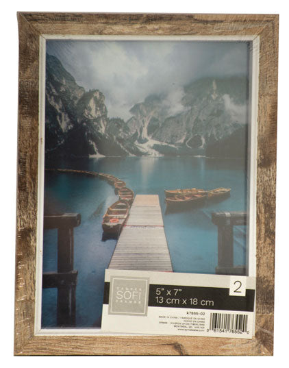 RUSTIC WOOD PHOTO FRAME-5X7"
