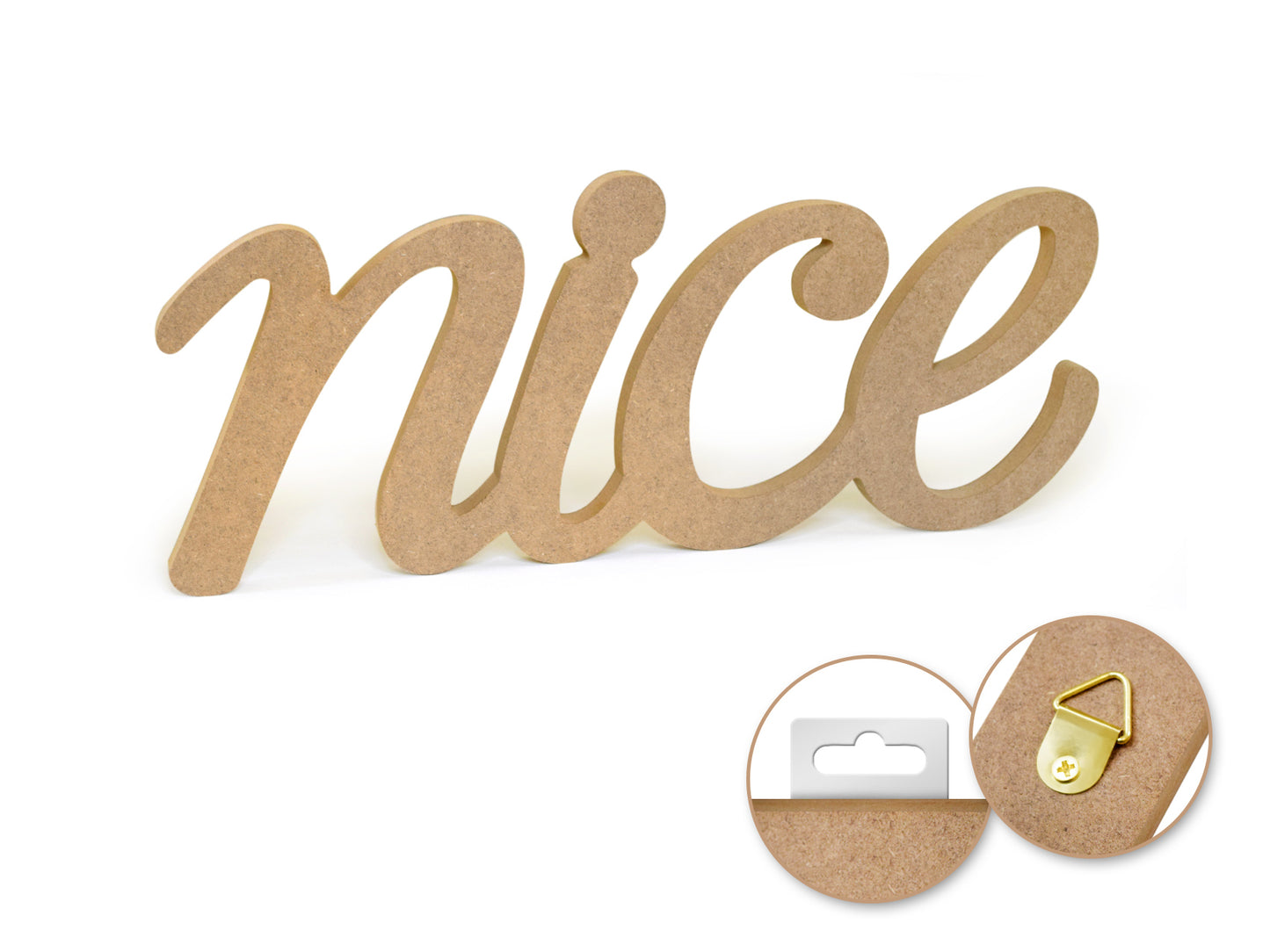 Wood Craft: 12" DIY Word Decor- MDF Standing M) Nice