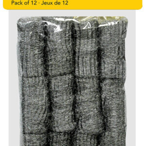 Scrubber Steel Wool 12Pk