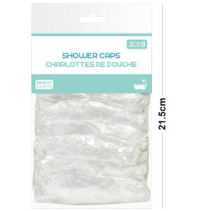 Clear Shower Cap 8Pk