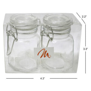 Spice Jar Lock Lid Hexagonal 2Pk