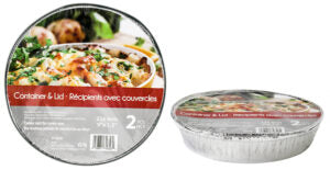 Foil Container with Lid 2Pk