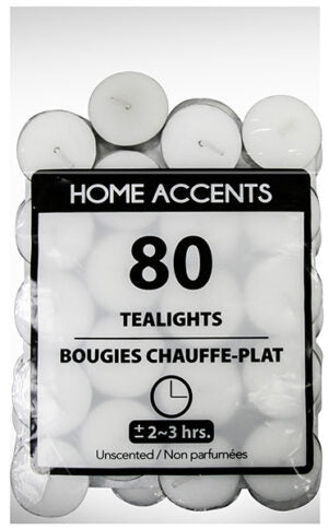 Candle Tealight 80Pk