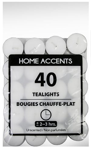 Candle Tealight 40Pk