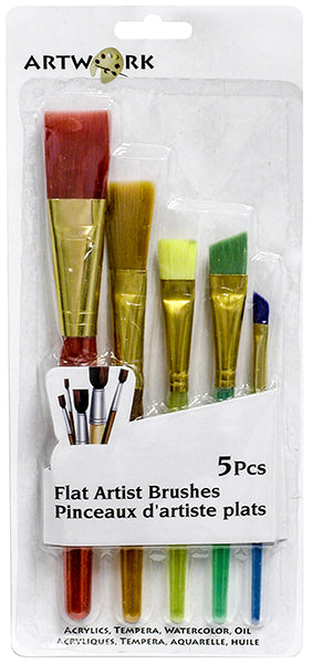 Artist Paint Brush Flat 5Pk