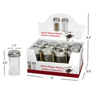 Shaker Salt/Pepper Glass