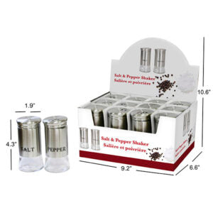 Shaker Salt/Pepper with Metal Jacket