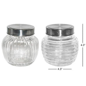 Canister with Metal Lid
