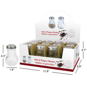 Shaker Cheese Glass with Metal Lid