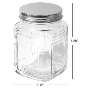 Square Art Deco Canister