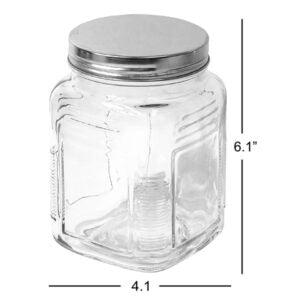 Square Art Deco Canister