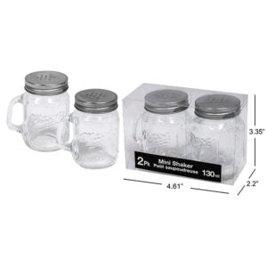 Shaker Mason Jar Set 2Pk