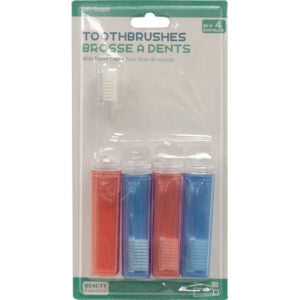 Toothbrush Travel 4Pk