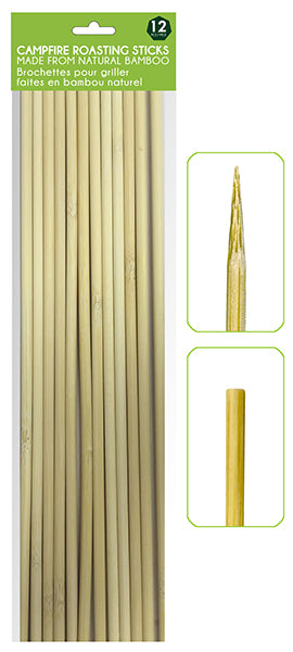 Bamboo Campfire Skewer 12Pk