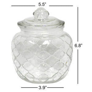 Honeycomb Glass Jar