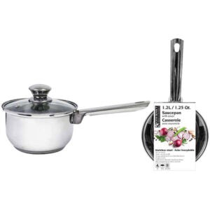Saucepan SS with Glass Lid