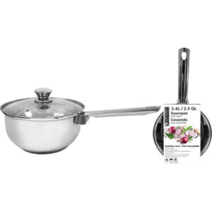 Saucepan SS with Glass Lid