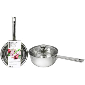 Saucepan SS with Glass Lid
