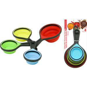 Measuring Cup Silicone Collapsible 4Pc