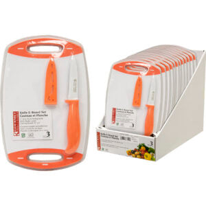 Cutting Board with Knife