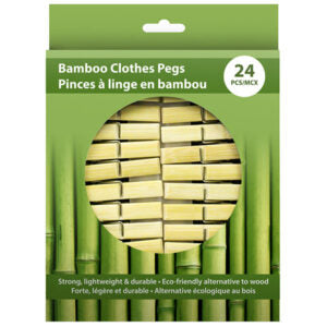 Cloth Pegs Bamboo 24Pk