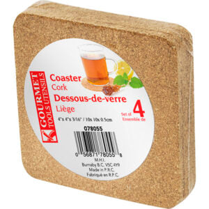Coaster Cork Square 4Pk