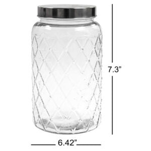 Diamond Pattern Storage Jar
