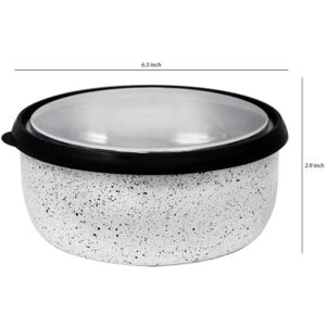 Speckled Bowl with Lid
