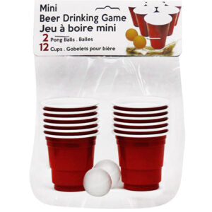Beer Pong Mini Set (2 Balls & 12 Cups)