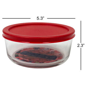 Round Glass Food Container