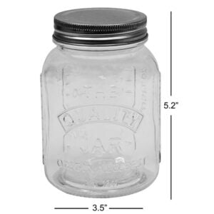 Calibrated Glass Jar