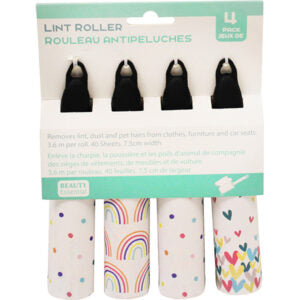 Lint Roller Mini 40 Sheets 4Pk