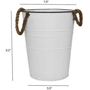 Bucket Flower Galvanized Metal
