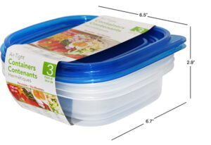 Multipack Container Square 3Pk
